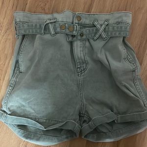 Urban Outfitters Green Jean Shorts